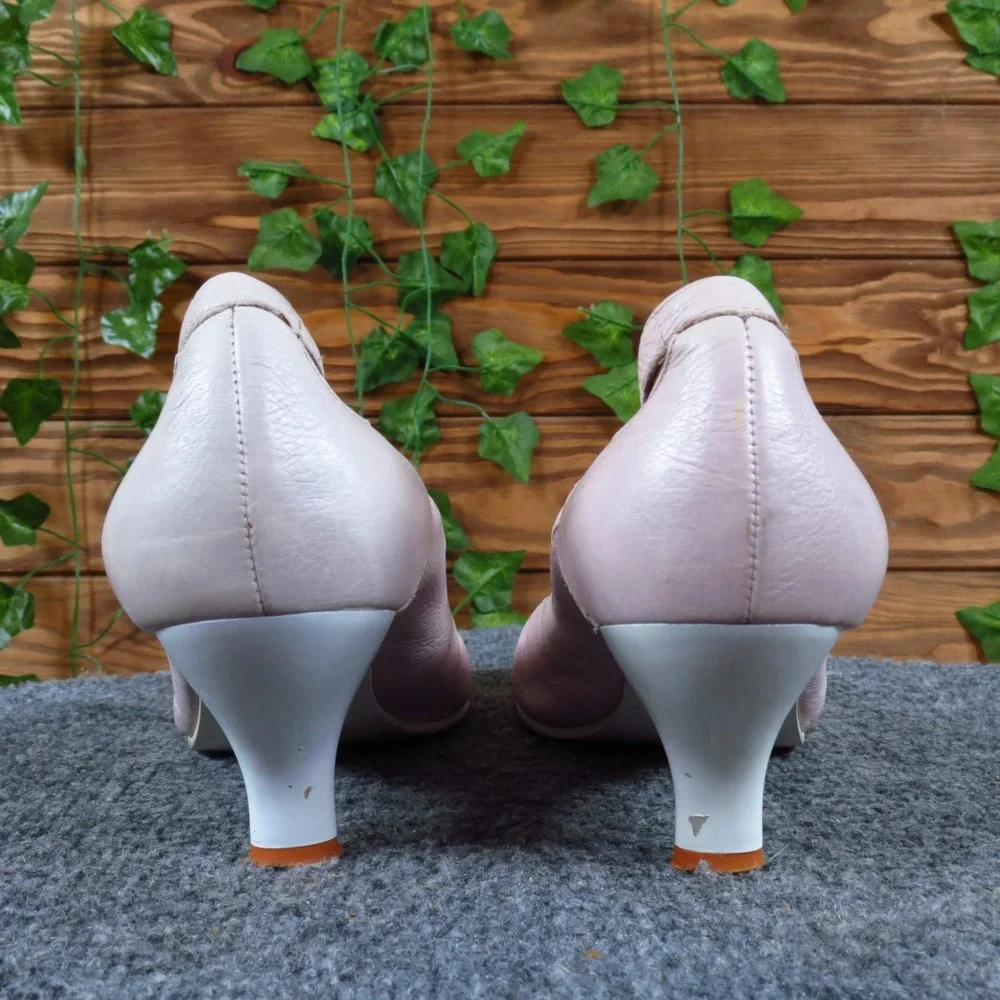 Biviel Womens Mary Jane Pumps Size 40‎ Professional Dress Shoes Pink Leather